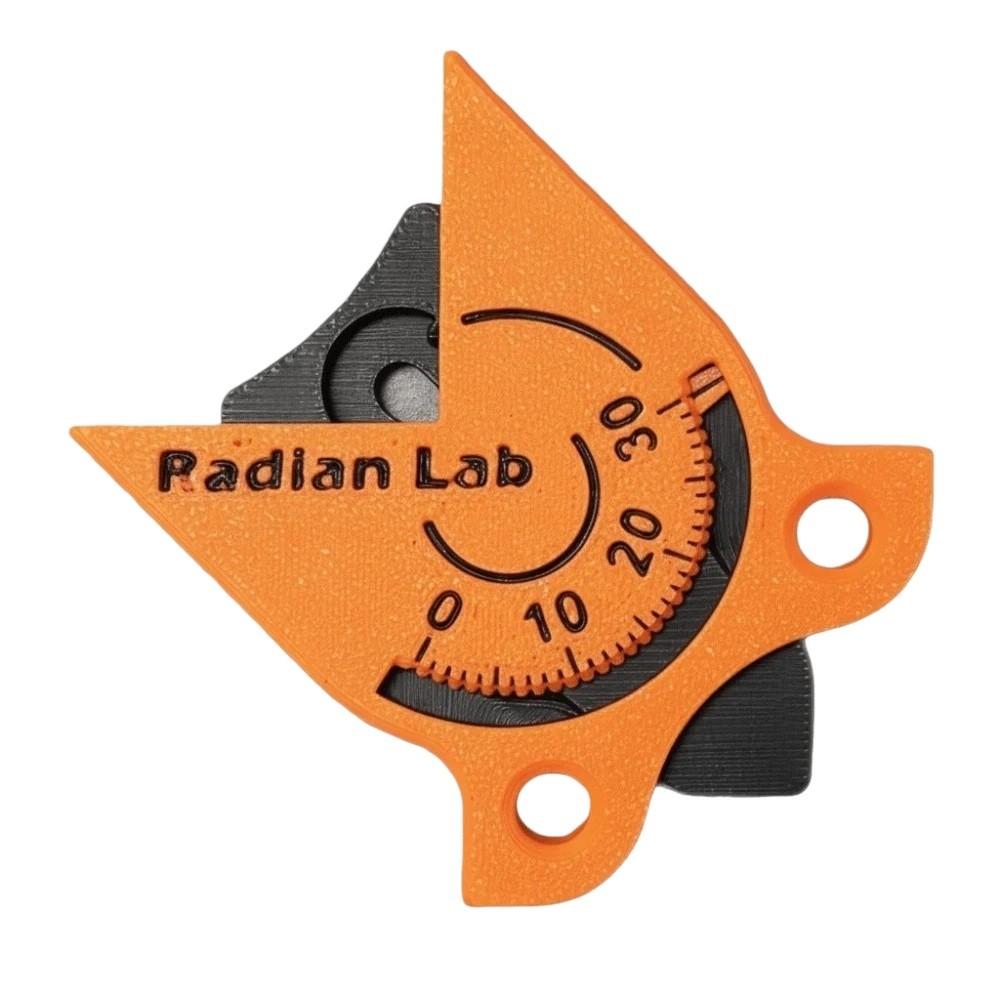Желто-оранжевый инструмент для измерения радиуса со шкалой Измерительный прибор Инструмент для измерения радиуса угла Портативный