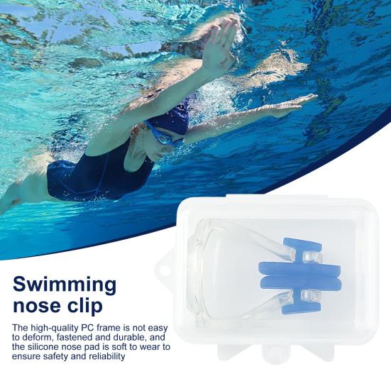 Зажим для носа для плавания Мягкие силиконовые зажимы для носа Предотвращают попадание воды Защита носа для водных видов спорта