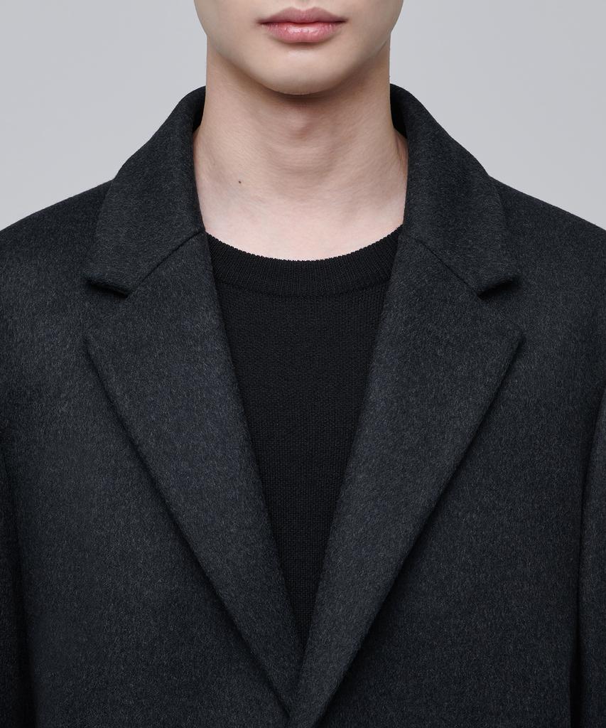 Musinsa Standard Cashmere 20 Oversized Single Coat [Charcoal Grey]