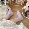 Носки женские осенне-зимние термобелье для дома носки для сна шерстяные кашемировые утолщенные теплые носки средней длины рождественские подарки