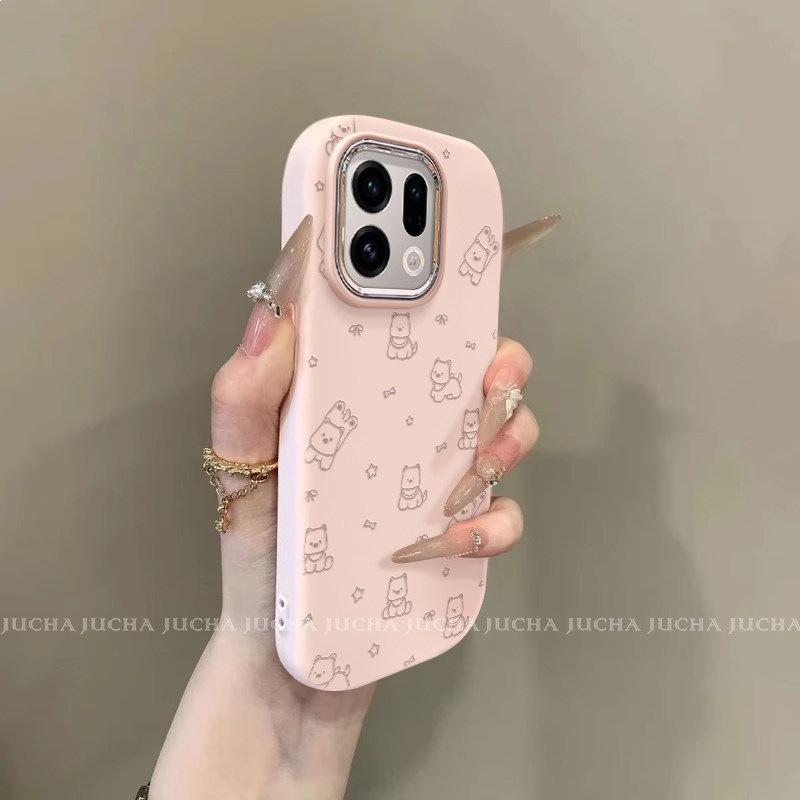 Применимо к чехлу для мобильного телефона oppofindx9pro мультяшный корейский x8ultra продвинутое ощущение противоударная линия звездный щенок