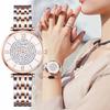 Minimalism Women's Fashion Watches Women Casual Diamond Clock Stainless Steel Quartz Watch
