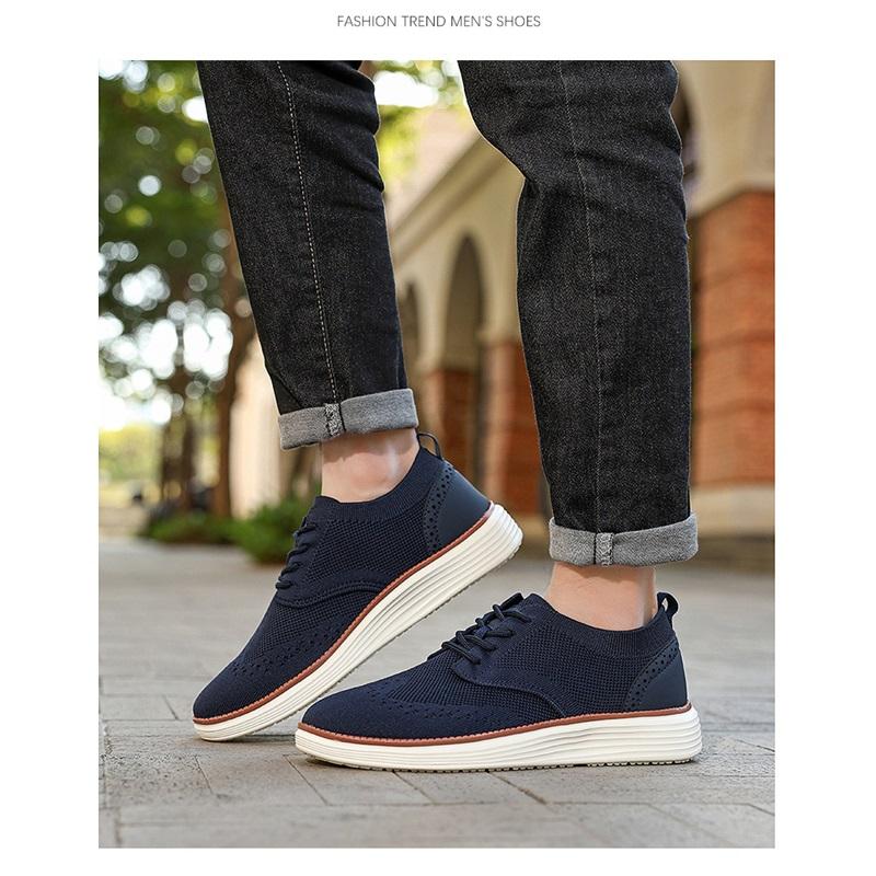 Lightweight lace up casual men's shoes, Le Fu shoes for men