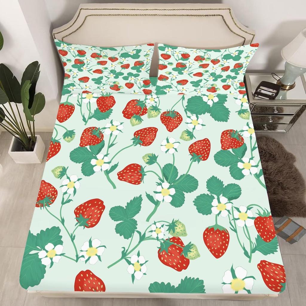 Butterfly Pattern Mattress Three-Piece Digital Printing Bedding Set Mattress Three-Piece Set Children And Adults