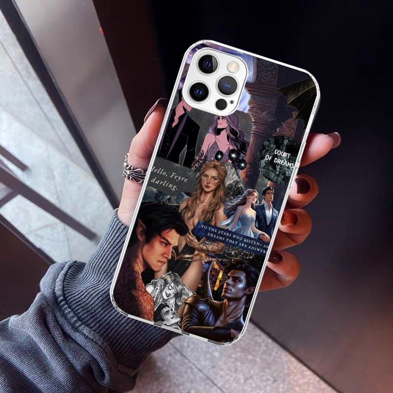 A Court Of Mist And Fury Phone Case For iPhone 17 Air 11 13 Mini 14 15 Plus 16 12 Pro Max 16E SE 7 8 Pattern Soft TPU Back Cover
