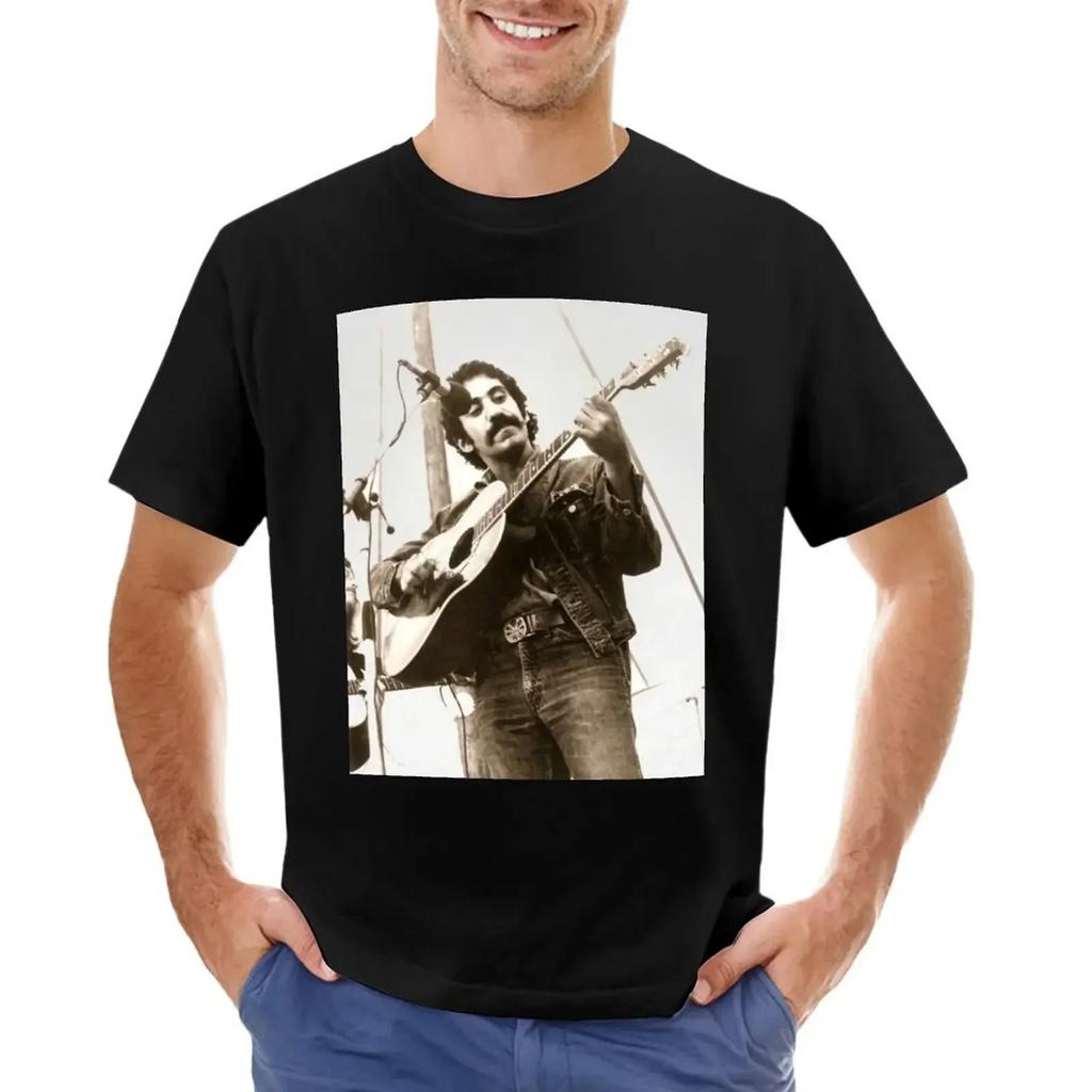 Jim Croce Folk 1960s, 1960s Jim Croce Folk T-shirt oversizeds customizeds Short sleeve tee men