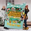 Personalized Custom Name Blanket - Animal Crossing Print Design,Blanket for Sofa,Bed,Travel,Camping - Soft and Warm, Great Gift