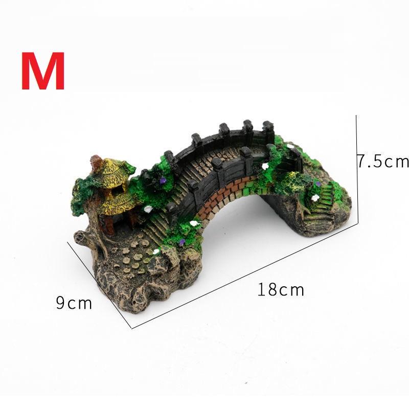 Ретро арочный мост Ландшафтный декор Мост Аквариум Аквариум Искусственный мост Смола Оборудование Аксессуары Украшения
