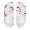 White Printed EVA Clogs for Women Men Flexible Lightweight Slip On Casual Shoes Soft Sole Summer Sandals Daily Comfort Wear