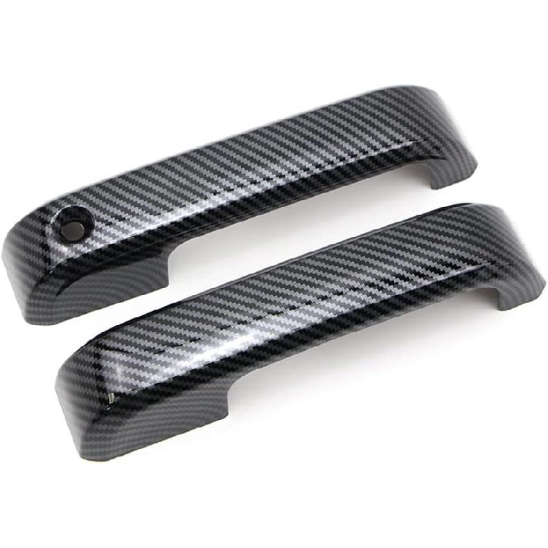 Dreamseek Door Handle Cover for Ford F-150 F150 4DR 2015 2016 2017 2018 2019 2020 Exterior Carbon Fiber Pattern Trim Decoration Protector (w/o Smart