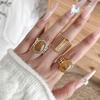 Креативные янтарные кольца с открытым пальцем, натуральные кольца с открытым дизайном, модные кольца на палец, женские