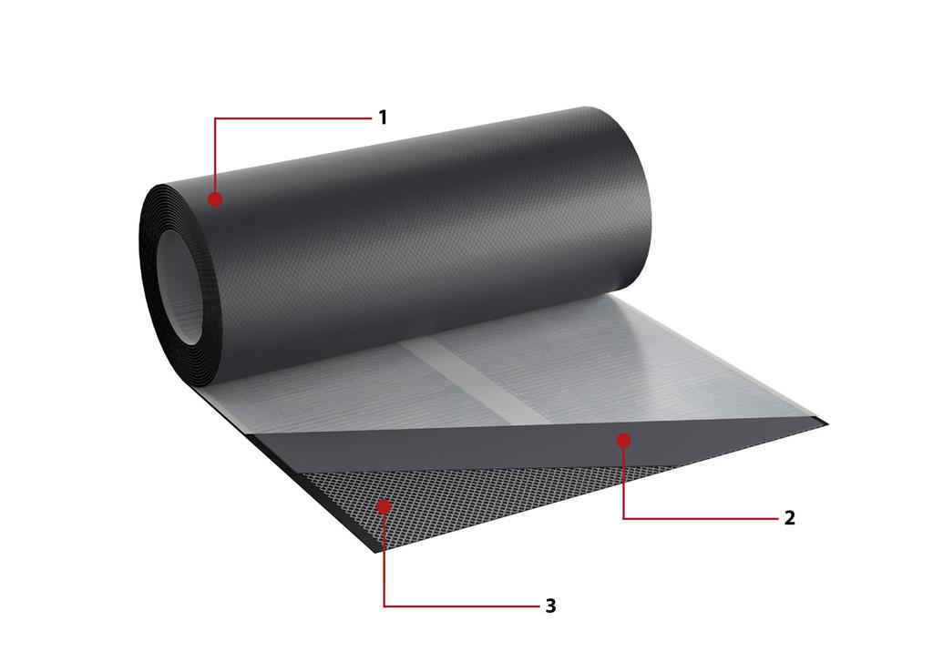 FLEX EPDM Chimney Tape 300mm x 5m RAL 9005