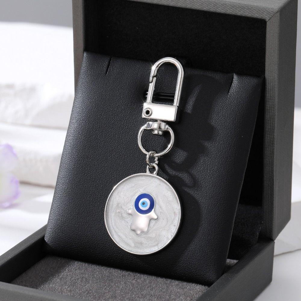 Resin Star Demon Eye Keychain Zinc Zinc Alloy Turkish Blue Eye Pendant Cute Father's Day Gifts