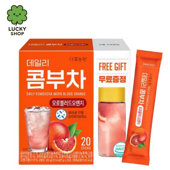 5gx20 Stick/7 Types of Korean Daily Kombucha Fruit Tea 380 ml Bottle Gift