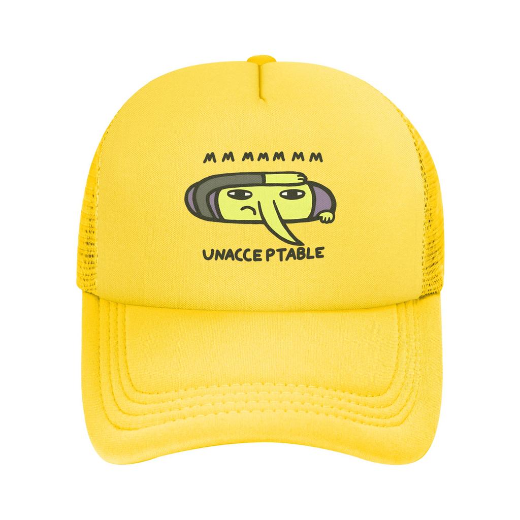 Unisex Lemongrab Cartoon Lemon Trucker Caps Mesh Baseball Caps Snapback Caps Hat Sun Hat Adjustable Sun Caps Washable