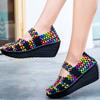 Summer Women's Woven Sports Slopes and Sandals, Loose Cake Thick Soles of Female Linen Shoes