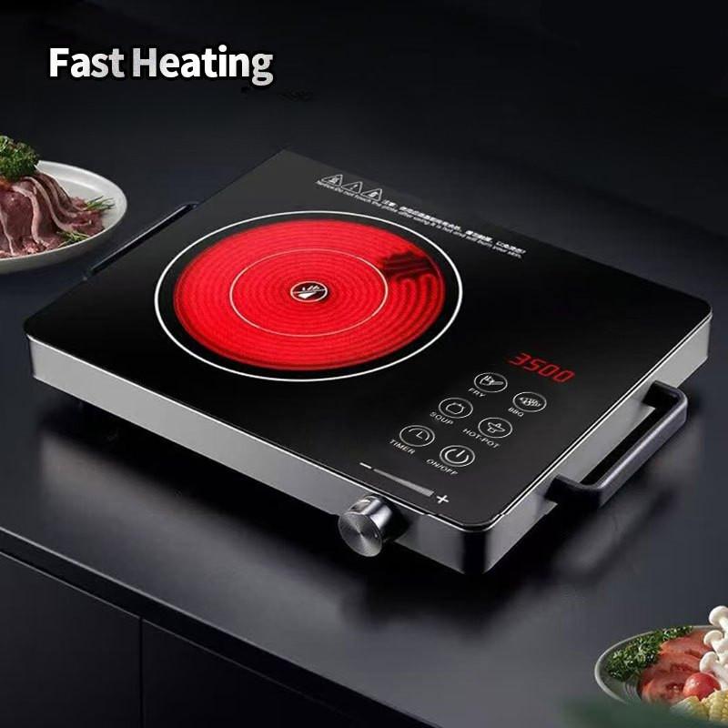 Электрическая керамическая плита высокой мощности 3500 Вт, умная конфорка для кипячения, бытовая портативная инфракрасная электрическая инфракрасная плита
