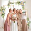 Gold Wedding Arch Backdrop Stand Square Stand, Set of 3, 6.6FT + 5.9FT +4.9FT, Metal Balloon and Flower Frame for Birthday Party, Baby Shower,