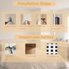 Multi-Functional Wall Mounted Rack Aluminum Material Invisible Laundry Hanger  Balcony Use