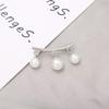 Fashion Brooch Pin for Women , Anti - Flash Collar Clip , Simple Metal Pearl Decorative Pin