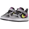 Nike Court Borough Mid top Toddler Shoes Black Gray Infant And Toddler IO6964-001