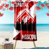 Пляжное полотенце «Спартак Москва» с принтом, большое, мягкое, быстросохнущее, для пляжа, кемпинга, плавания