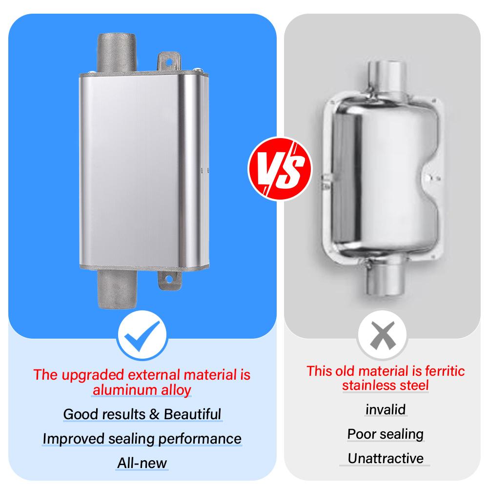 Комплект глушителя выхлопа парковочного отопителя 24 мм с выхлопной трубой из нержавеющей стали Универсальный для автодома, грузовика, морского транспорта Поддерживает свежий воздух