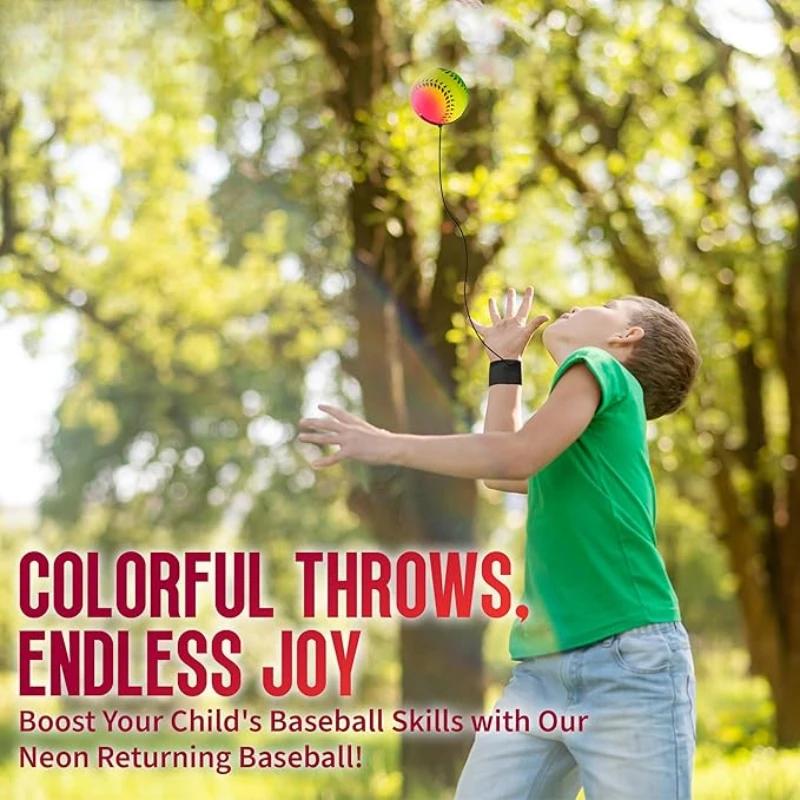 Elastic Hand Swing Ball Wrist Strap PU Elastic Ball Outdoor Exercise Fitness Hand Swing Ball Elastic Ball Children's Rope Toy