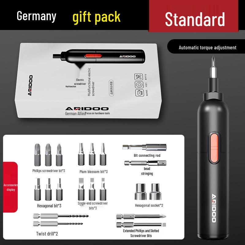 Немецкий аккумуляторный ручной автоматический электрический набор отверток - Маленький бытовой инструмент с литиевой батареей