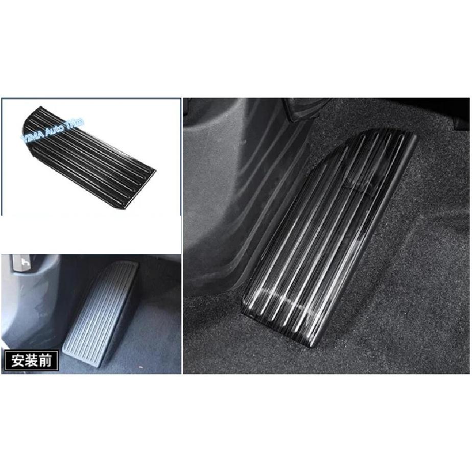Black Brushed Rear Door Button / Seat Adjust Panel / Rest Pedal Cover Trim For Renault Grand Koleos 2024 2025 Car Accessories