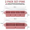 2/3 PACK Set Silicone Food Freezing Tray Large Soup Freezer Containers With Lid 2/4/6 Compartment Easy Release Meal Prep Mold