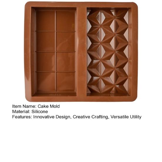 Силиконовая форма для шоколада Глубокая плитка Толстые конфеты Пралине Форма для торта для шоколада Смола
