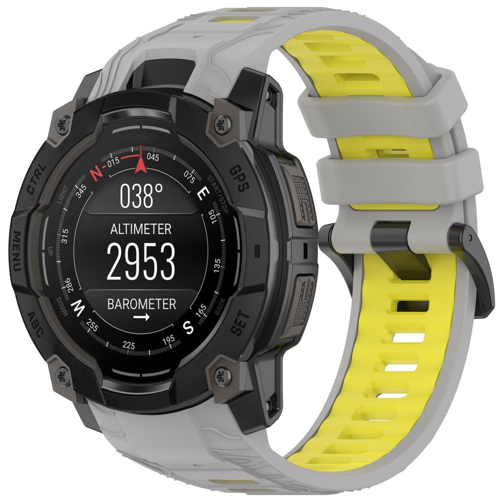 Двухцветный силиконовый ремешок для Garmin Instinct 3 50 мм 45 мм Официальный удобный браслет ремень для Garmin Instinct 3 45 мм 50 мм ремень