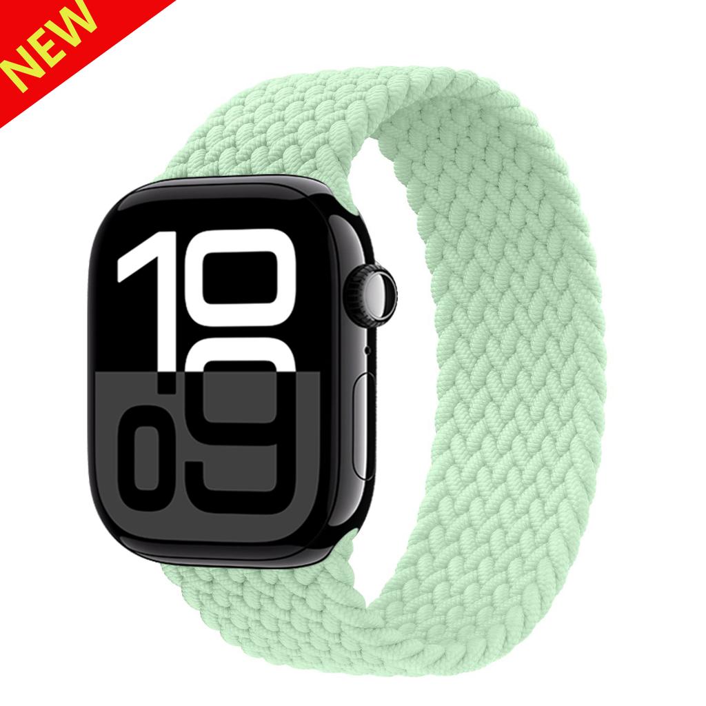 Ремешки Для Apple watch bands 44мм 45мм 40мм 41мм 49мм 46мм 42мм Плетеный Solo Loop Correa браслет iwatch Серии 11 10 9 7 8 SE 6