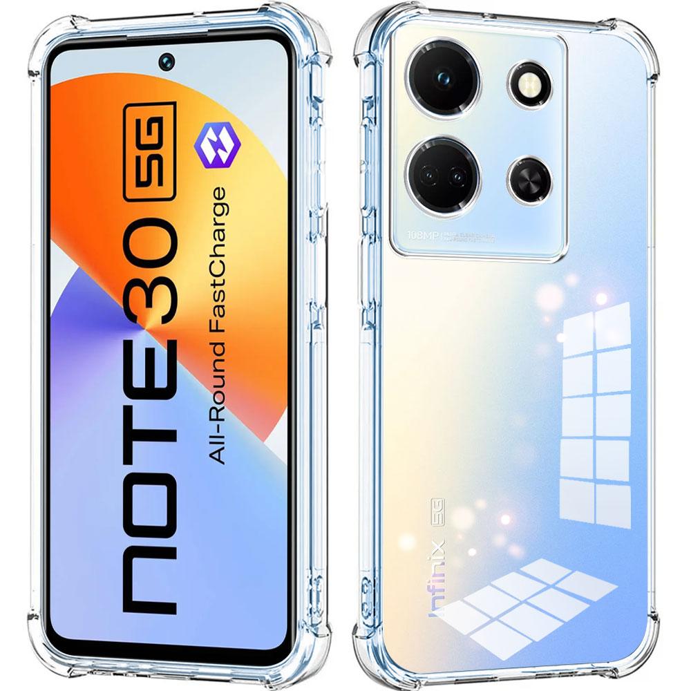 Для Infinix Smart 9 8 7 6 Note 30 40 Pro Plus 12 11 Pro VIP Zero 30 40 GT 20 Pro Чехол Прозрачный Мягкий Силиконовый Ударопрочный Защитный Чехол