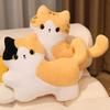 New Cartoon Cat Stuffed Pillow Stuffed Kitty Plush Toys Home Comfort Sofa Cushion Birthday Gift Cute Plushies Friend Gift