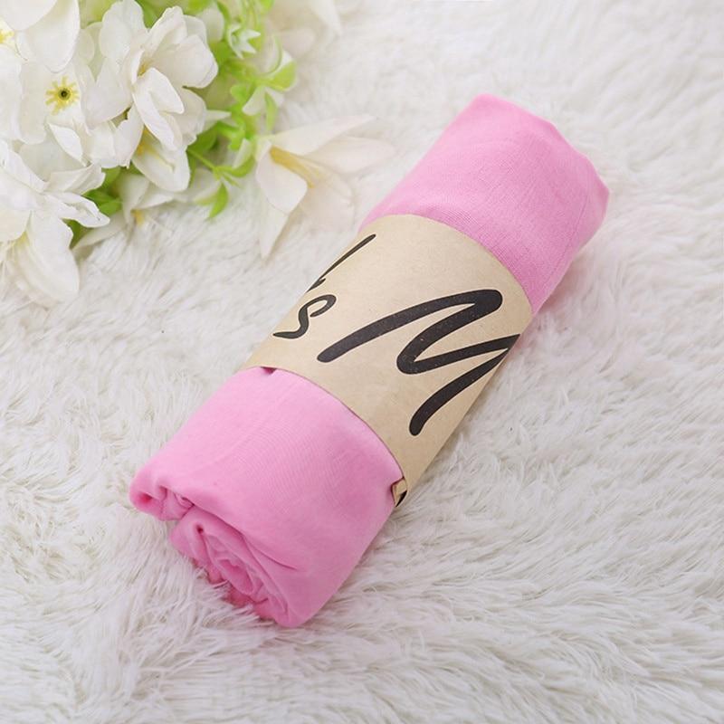 Women Cotton Neck Bandana Hijabs Beautiful Hijab Scarf 180x50cm Breathable Lady Shawls Muslim Head Wraps Soft Hair Cover Scarves