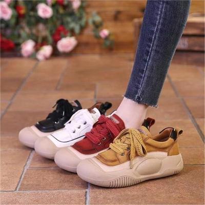Новые туфли на платформе, женские повседневные кроссовки для активного отдыха, модные кроссовки с мягкой подошвой и кожаной отделкой, дышащие кроссовки для фитнеса и бега 2024