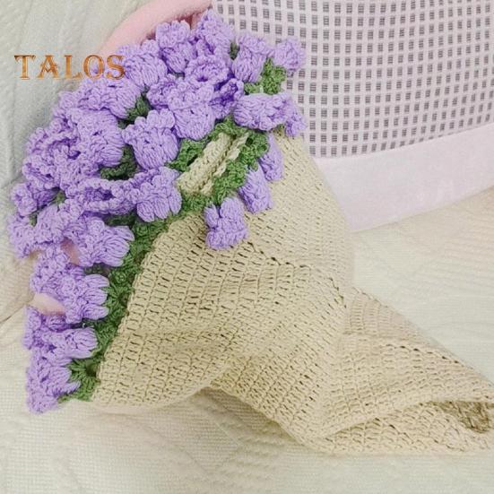 31,5-дюймовое вязаное крючком одеяло с цветами, ручная работа, одеяло с букетом роз, вязаное одеяло с цветами, подарок на День матери, домашний декор