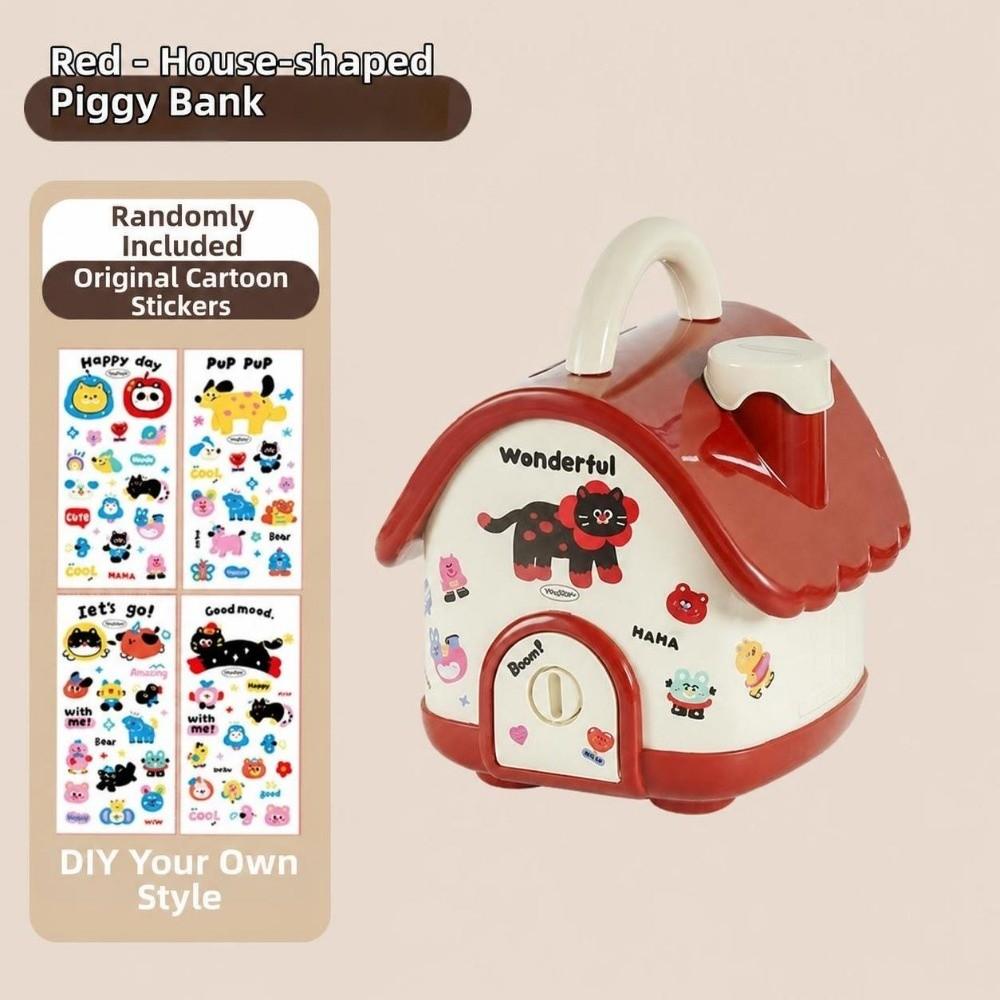 Creative House Shaped Piggy Bank Cottage Shaped Savings Piggy Bank Money Saving Box Holiday Gift