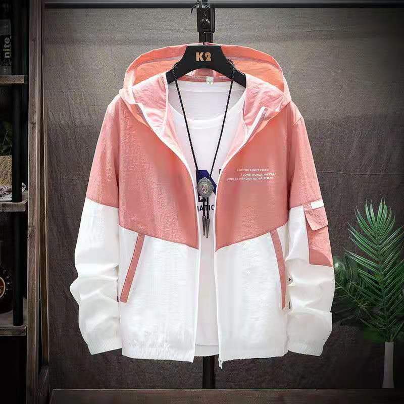 Summer men's sunscreen clothing ultra-thin breathable sunscreen clothing trend Korean version handsome ice silk light sunscreen shirt jacket