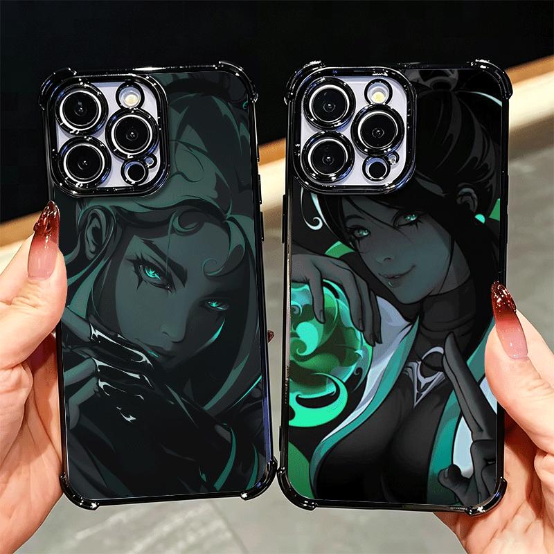Черный Крутой Мягкий Чехол Для Телефона V-Valorant Game Для Xiaomi Poco X7 X8 Pro Max X6 X5 X3 F8 Ultra F7 M8 M7 M5S Redmi 15C 15A 15 14C 13C
