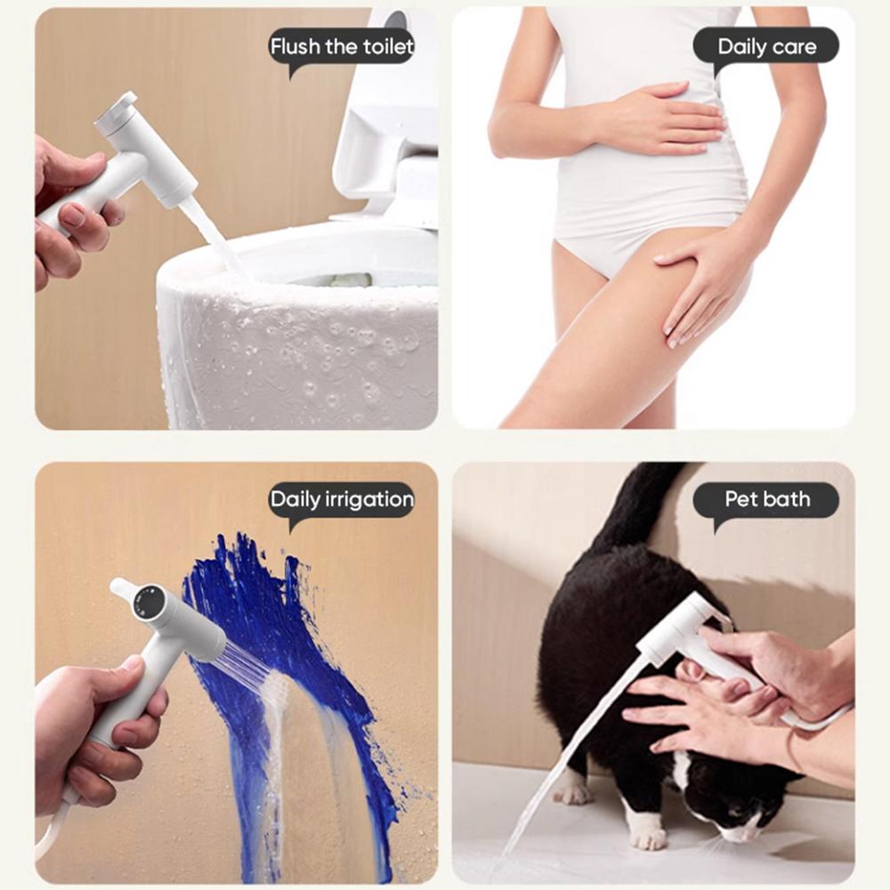 Ручной распылитель для биде, белый латунный распылитель для душа, ручной распылитель для унитаза, биде, смеситель, насадка для душа, самоочищающаяся 811591