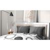 Lot de 2 taies d'oreiller - HOME LINGE PASSION - Microfibre 82 g - 50 x 70 cm - Gris anthracite