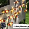 Светодиодная солнечная гирлянда уличная светодиодная солнечная гирлянда в виде пчел рождественское украшение для двора гирлянды садовое украшение