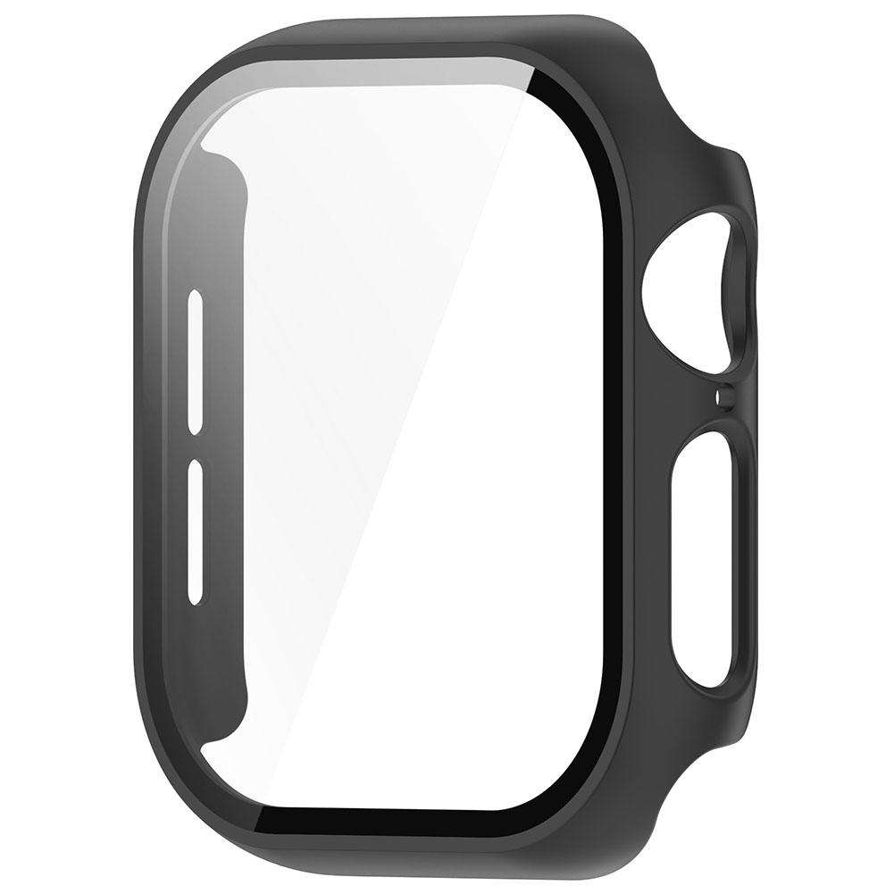 Защитное покрытие из закаленного стекла для экрана Apple Watch Series 10 46MM (черный)