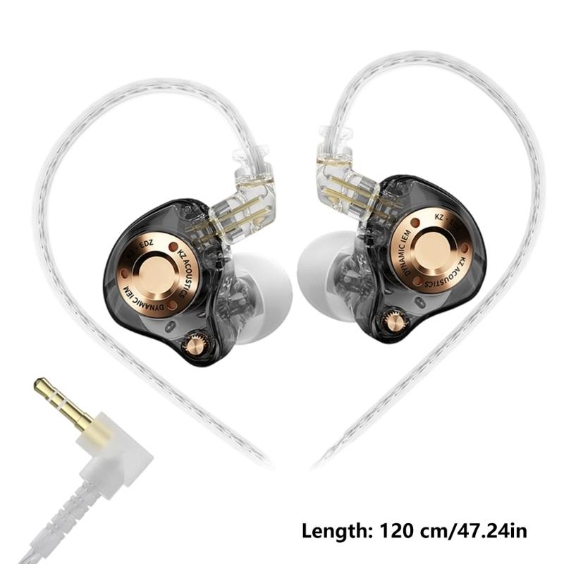 Wide Band Dynamic Driver In Ear Cord Headphones With Replaceable Cable For Audiophiles