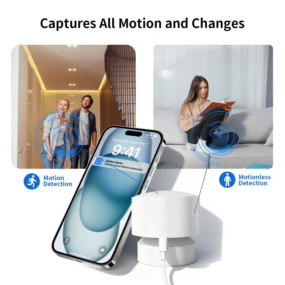 Tuya Zigbee или 2.4Wifi Умный датчик присутствия человека 24G мм-волновой радар без камеры защита конфиденциальности для Google Alexa Smart Life APP