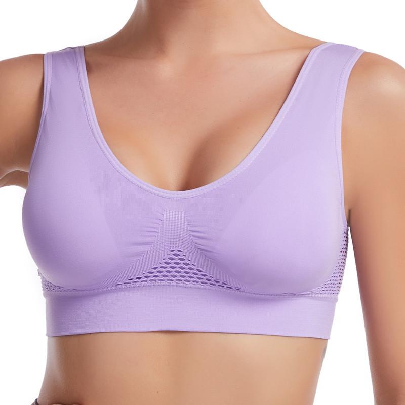 Sports Bra Large Size Seamless Adjustment Bra Top Bra Comfortable Sweat Absorbent Underwear S--5XL