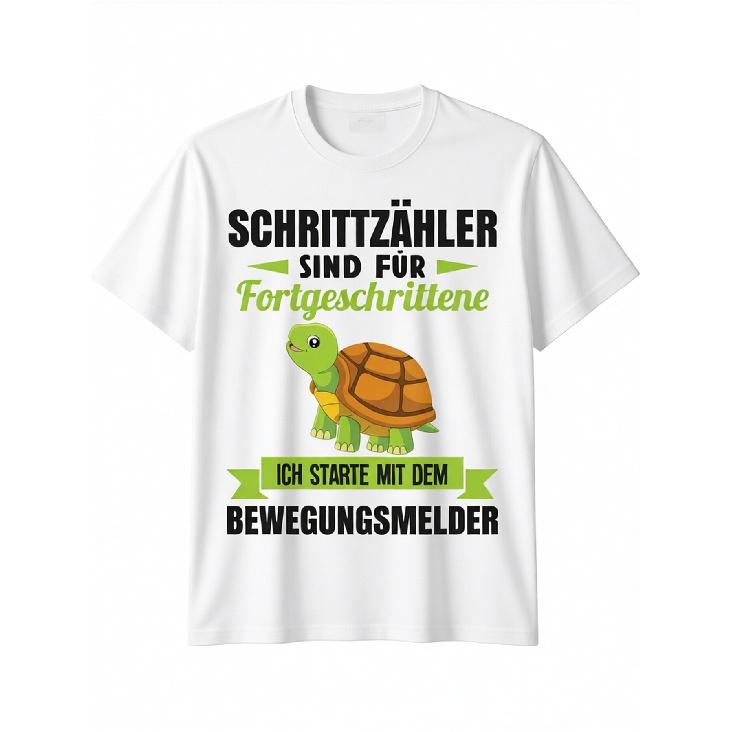 Men's Relaxed Fit Short Sleeve Crew Neck T-Shirt with Funny German Turtle Graphic for Casual Wear